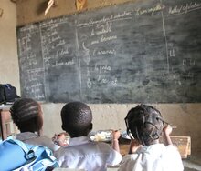 Des écoliers soutenus par le PAM en République Démocratique du Congo. Photo: PAM/RDC